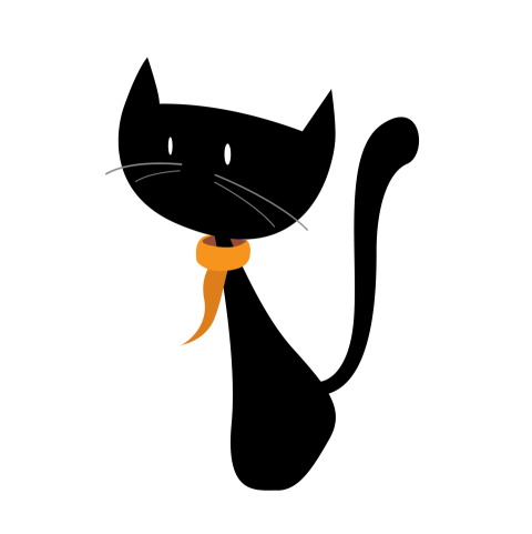 Cute and Funny Black Cat Png