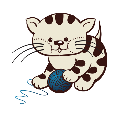 Cute Cat with Woolen Png