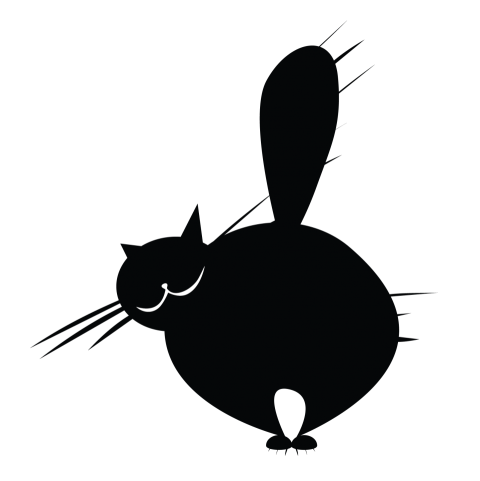 Black Cat Cartoon Png