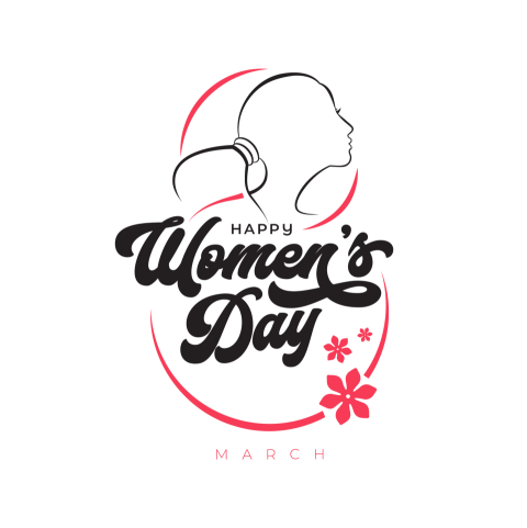 8th March Womens Day Png Typography