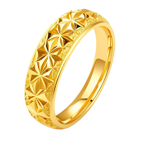 Gold engagement ring png
