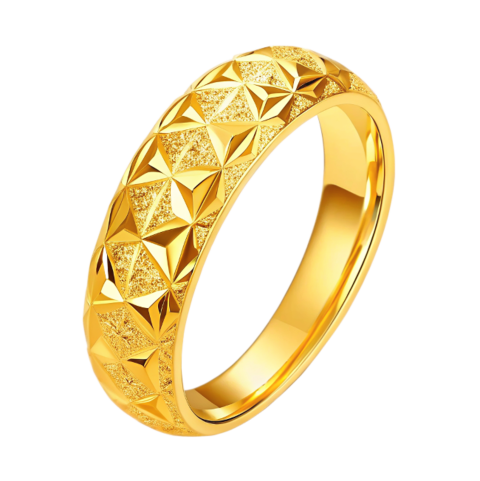 Gold engagement ring png
