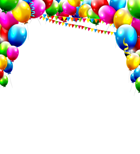 Colorful Birthday Balloons Png Free Download