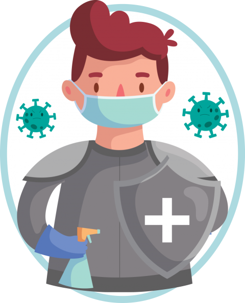 Covid 19 Prevention Cartoon Png