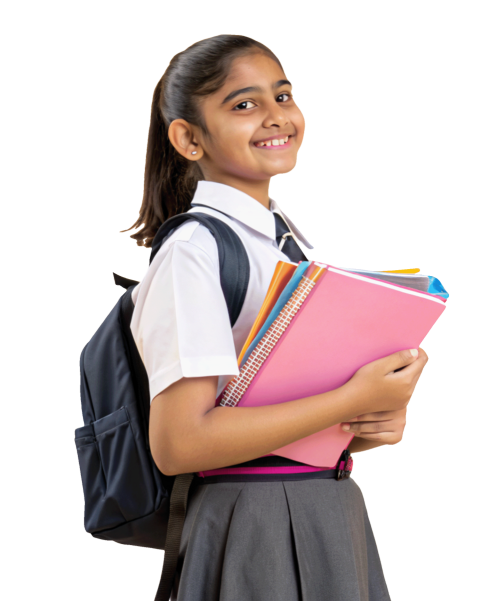 Young  indian school  girl  student png image