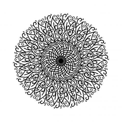 Hand Drawn Mandala Design Png