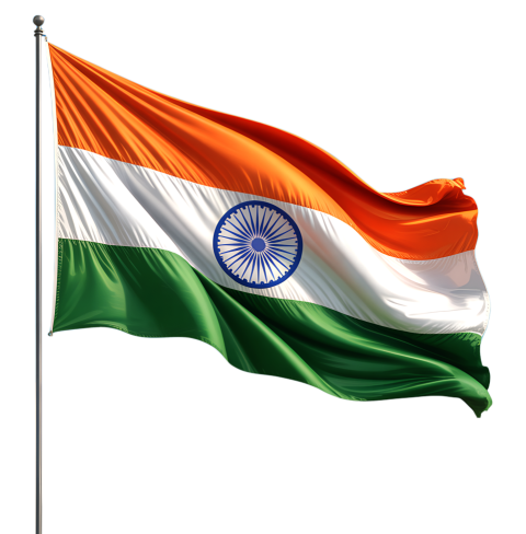 Indian National Flag Waving Png