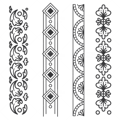 Decorative Line Black Clipart Divider - Calligraphy PNG Image With  Transparent Background | TOPpng