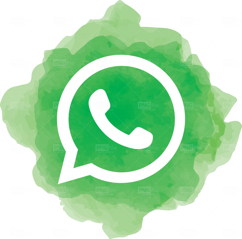 Whatsapp Watercolor Social Media Icon Logo - Photo #1034 - PngFile.net